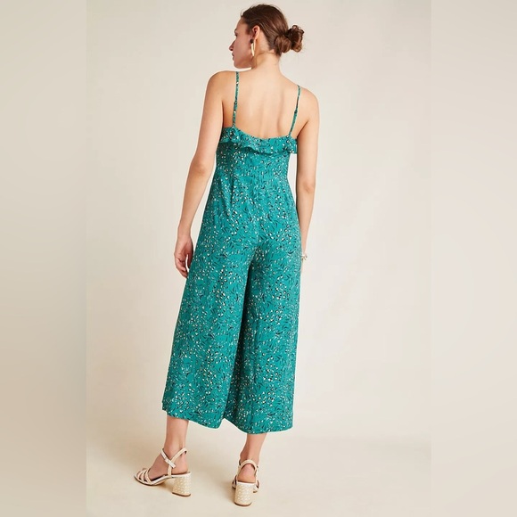 Anthropologie Kachel Ruffled Jumpsuit - Size 6 - Picture 3 of 9